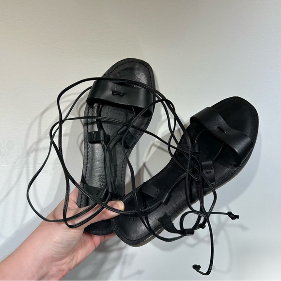 NWT Madewell Boardwalk Lace Up Sandals - Picture 2 of 4